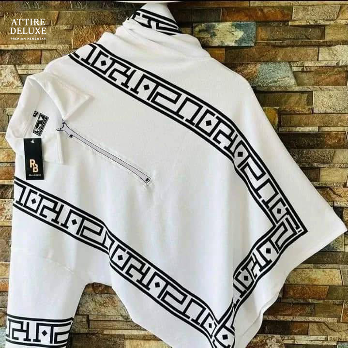 "Signature Zip Style T-Shirt with Geometric Design"